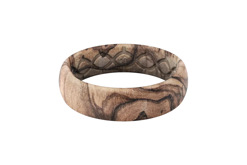 Burled Walnut Thin Ring