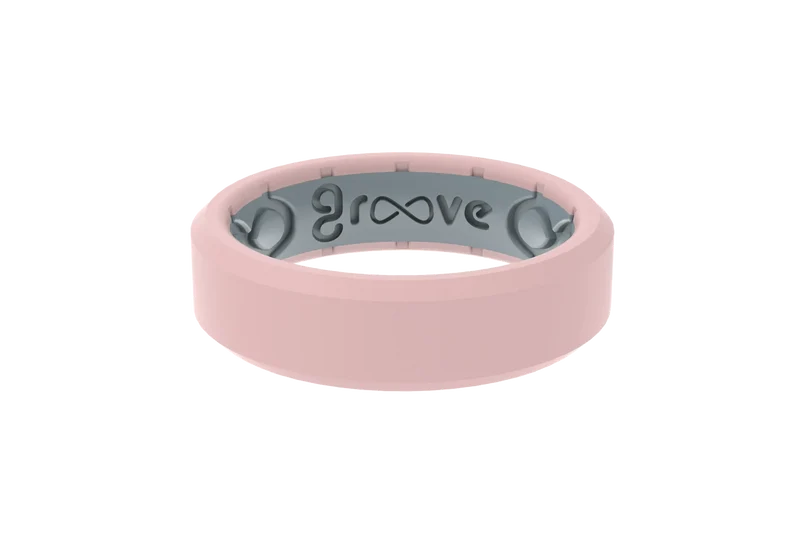 Edge Rose Quartz Thin Ring
