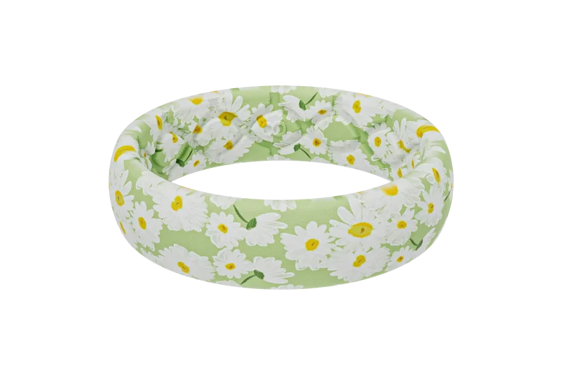 April Daisies Thin Ring