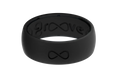Solid Midnight Black Ring