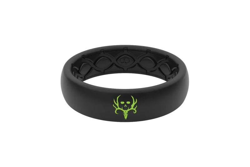 Bone Collector Midnight Black Thin Ring